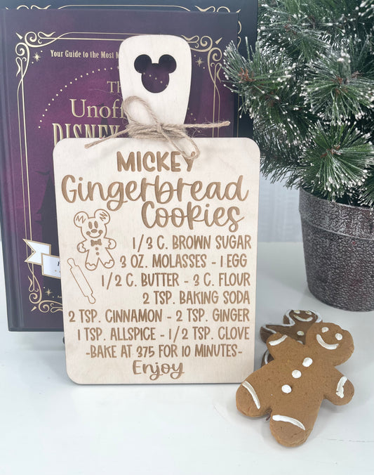 Gingerbread Recipe Board